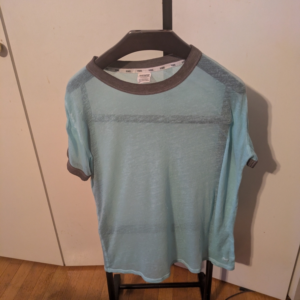 Light Blue and Gray T-Shirt